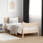 vidaXL Estructura de cama con cabecero madera maciza pino 100x200 cm vidaXL Estructura de cama con cabecero madera maciza pino 100x200 cm