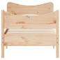 vidaXL Estructura de cama con cabecero madera maciza pino 100x200 cm vidaXL Estructura de cama con cabecero madera maciza pino 100x200 cm