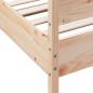 vidaXL Estructura de cama con cabecero madera maciza pino 100x200 cm vidaXL Estructura de cama con cabecero madera maciza pino 100x200 cm