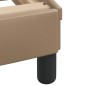 vidaXL Estructura de cama cabecero cuero sintético capuchino 90x190 cm