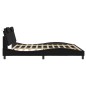 vidaXL Estructura de cama con cabecero cuero sintético negro 200x200cm vidaXL Estructura de cama con cabecero cuero sintético negro 200x200cm