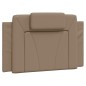 vidaXL Estructura de cama con LED cuero sintético capuchino 90x200 cm vidaXL Estructura de cama con LED cuero sintético capuchino 90x200 cm