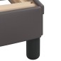 vidaXL Estructura cama con luces LED cuero sintético gris 100x200 cm vidaXL Estructura cama con luces LED cuero sintético gris 100x200 cm