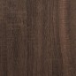 vidaXL Cama con cabecero madera de ingeniería marrón roble 150x200 cm