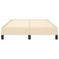 vidaXL Estructura de cama tela crema 120x190 cm vidaXL Estructura de cama tela crema 120x190 cm