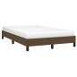 vidaXL Estructura de cama tela marrón oscuro 120x190 cm vidaXL Estructura de cama tela marrón oscuro 120x190 cm