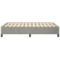 vidaXL Estructura de cama terciopelo gris claro 120x190 cm vidaXL Estructura de cama terciopelo gris claro 120x190 cm