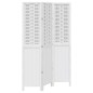 vidaXL Biombo separador de 3 paneles madera maciza Paulownia blanco vidaXL Biombo separador de 3 paneles madera maciza Paulownia blanco