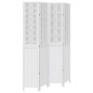 vidaXL Biombo separador de 4 paneles madera maciza Paulownia blanco vidaXL Biombo separador de 4 paneles madera maciza Paulownia blanco