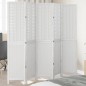 vidaXL Biombo separador de 5 paneles madera maciza Paulownia blanco vidaXL Biombo separador de 5 paneles madera maciza Paulownia blanco