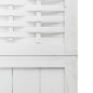 vidaXL Biombo separador de 5 paneles madera maciza Paulownia blanco vidaXL Biombo separador de 5 paneles madera maciza Paulownia blanco