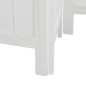 vidaXL Biombo separador de 5 paneles madera maciza Paulownia blanco vidaXL Biombo separador de 5 paneles madera maciza Paulownia blanco