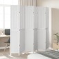 vidaXL Biombo separador de 6 paneles madera maciza Paulownia blanco vidaXL Biombo separador de 6 paneles madera maciza Paulownia blanco