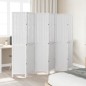 vidaXL Biombo separador de 6 paneles madera maciza Paulownia blanco vidaXL Biombo separador de 6 paneles madera maciza Paulownia blanco
