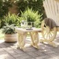 vidaXL Reposapiés de jardín madera maciza de abeto 40x36,5x38,5 cm vidaXL Reposapiés de jardín madera maciza de abeto 40x36,5x38,5 cm