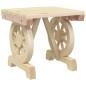 vidaXL Reposapiés de jardín madera maciza de abeto 40x36,5x38,5 cm vidaXL Reposapiés de jardín madera maciza de abeto 40x36,5x38,5 cm