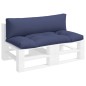 vidaXL Cojines para muebles de palets 2 uds tela Oxford azul marino vidaXL Cojines para muebles de palets 2 uds tela Oxford azul marino