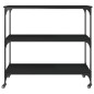 vidaXL Carrito de cocina madera de ingeniería negro 102x50x95 cm vidaXL Carrito de cocina madera de ingeniería negro 102x50x95 cm