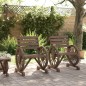 vidaXL Sillas de jardín 2 uds madera maciza de abeto 58x58x78,5 cm vidaXL Sillas de jardín 2 uds madera maciza de abeto 58x58x78,5 cm