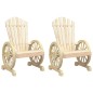 vidaXL Sillones de jardín Adirondack 2 uds madera maciza de abeto vidaXL Sillones de jardín Adirondack 2 uds madera maciza de abeto