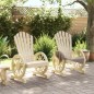 vidaXL Sillones de jardín Adirondack 2 uds madera maciza de abeto vidaXL Sillones de jardín Adirondack 2 uds madera maciza de abeto