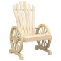 vidaXL Sillones de jardín Adirondack 2 uds madera maciza de abeto vidaXL Sillones de jardín Adirondack 2 uds madera maciza de abeto