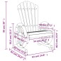 vidaXL Sillones de jardín Adirondack 2 uds madera maciza de abeto vidaXL Sillones de jardín Adirondack 2 uds madera maciza de abeto