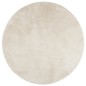 vidaXL Alfombra de pelo corto OVIEDO beige Ø 100 cm vidaXL Alfombra de pelo corto OVIEDO beige Ø 100 cm