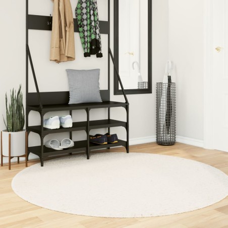 vidaXL Alfombra de pelo corto OVIEDO beige Ø 160 cm