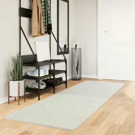 vidaXL Alfombra de pelo corto OVIEDO crema 80x250 cm
