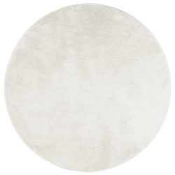 vidaXL Alfombra de pelo corto OVIEDO crema Ø 80 cm