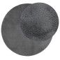 vidaXL Alfombra de pelo corto OVIEDO gris antracita Ø 120 cm vidaXL Alfombra de pelo corto OVIEDO gris antracita Ø 120 cm