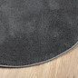 vidaXL Alfombra de pelo corto OVIEDO gris antracita Ø 120 cm vidaXL Alfombra de pelo corto OVIEDO gris antracita Ø 120 cm