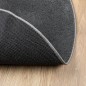 vidaXL Alfombra de pelo corto OVIEDO gris antracita Ø 120 cm vidaXL Alfombra de pelo corto OVIEDO gris antracita Ø 120 cm
