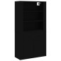 vidaXL Aparador alto madera contrachapada negro vidaXL Aparador alto madera contrachapada negro