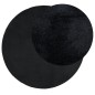 vidaXL Alfombra de pelo corto OVIEDO negro Ø 160 cm vidaXL Alfombra de pelo corto OVIEDO negro Ø 160 cm