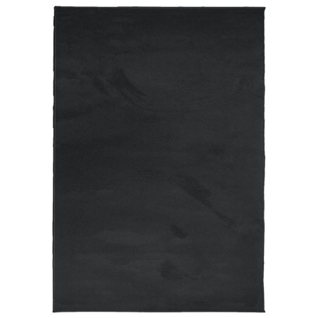 vidaXL Alfombra de pelo corto OVIEDO negro 200x280 cm