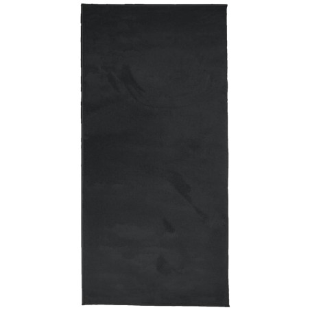 vidaXL Alfombra de pelo corto OVIEDO negro 100x200 cm