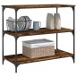 vidaXL Carrito de cocina madera ingeniería roble ahumado 102x50x95 cm vidaXL Carrito de cocina madera ingeniería roble ahumado 102x50x95 cm