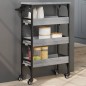 vidaXL Carrito de cocina madera de ingeniería gris Sonoma 53x20x76 cm vidaXL Carrito de cocina madera de ingeniería gris Sonoma 53x20x76 cm
