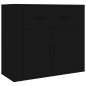 vidaXL Aparador alto madera contrachapada negro vidaXL Aparador alto madera contrachapada negro