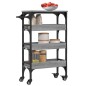 vidaXL Carrito de cocina madera de ingeniería gris Sonoma 53x20x76 cm vidaXL Carrito de cocina madera de ingeniería gris Sonoma 53x20x76 cm