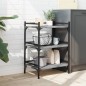 vidaXL Carrito de cocina madera ingeniería gris Sonoma 50x35x75,5 cm vidaXL Carrito de cocina madera ingeniería gris Sonoma 50x35x75,5 cm