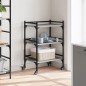 vidaXL Carrito de cocina madera ingeniería gris Sonoma 50x35x75,5 cm vidaXL Carrito de cocina madera ingeniería gris Sonoma 50x35x75,5 cm