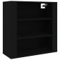 vidaXL Aparador alto madera contrachapada negro vidaXL Aparador alto madera contrachapada negro