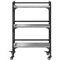 vidaXL Carrito de cocina madera ingeniería gris Sonoma 50x35x75,5 cm vidaXL Carrito de cocina madera ingeniería gris Sonoma 50x35x75,5 cm
