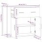 vidaXL Aparador alto madera contrachapada negro vidaXL Aparador alto madera contrachapada negro
