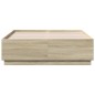 vidaXL Estructura cama con luces LED madera roble Sonoma 120x190 cm vidaXL Estructura cama con luces LED madera roble Sonoma 120x190 cm