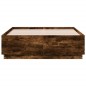 vidaXL Estructura cama con luces LED madera roble ahumado 120x190 cm vidaXL Estructura cama con luces LED madera roble ahumado 120x190 cm