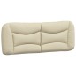 vidaXL Estructura de cama con luces LED tela crema 120x200 cm vidaXL Estructura de cama con luces LED tela crema 120x200 cm